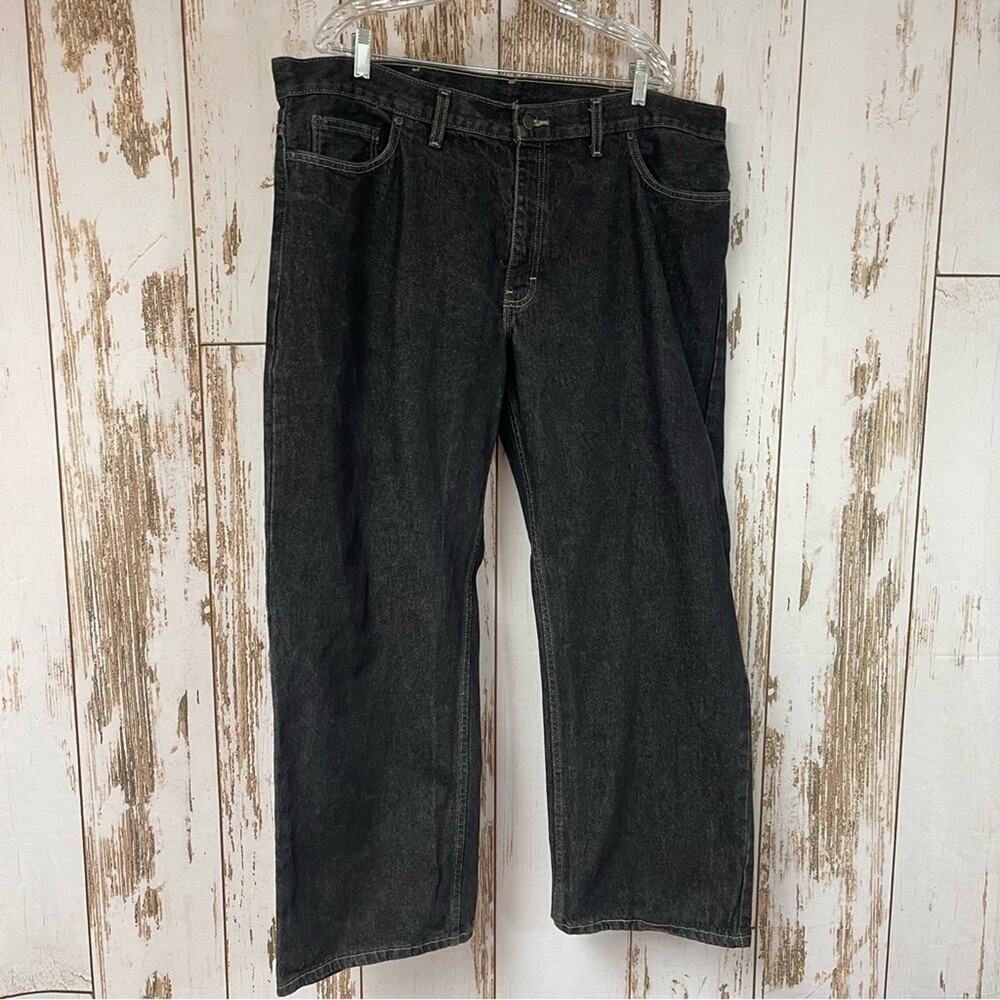 Faded Glory, Black Relaxed Fit Jeans. Size 42x30. In excellent condition!